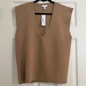 Topshop Knit Sleeveless Sweater Vest